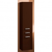 шкаф-колонна подвесная "америна" тёмно коричневая от интернет-магазина aleks.store
