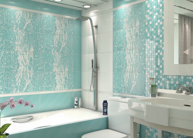 mosaic aquamarine декор  от интернет-магазина aleks.store
